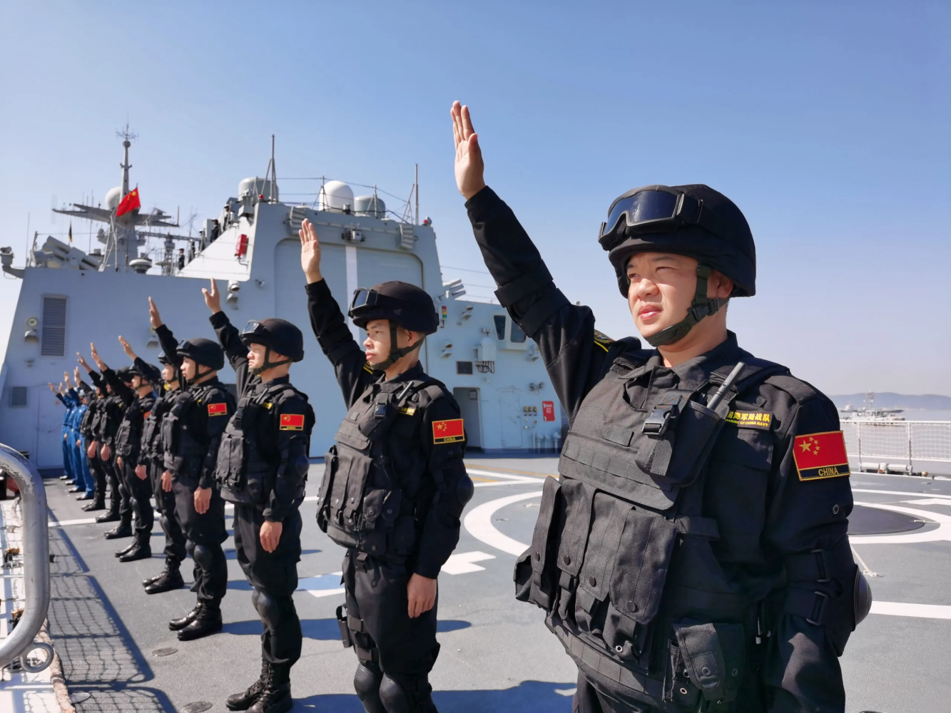 Chinesische Marinesoldaten